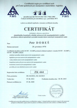 certifikát